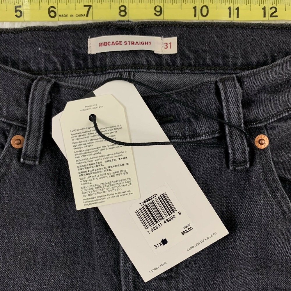 Levi's Ribcage Straight Ankle Denim Jeans - Picture 2 of 8
